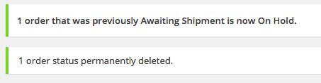 WooCommerce Order Status Manager Deleted Status