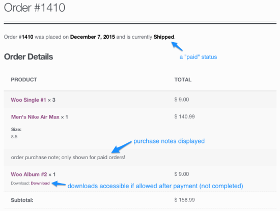 WooCommerce Order Status Manager Paid Status