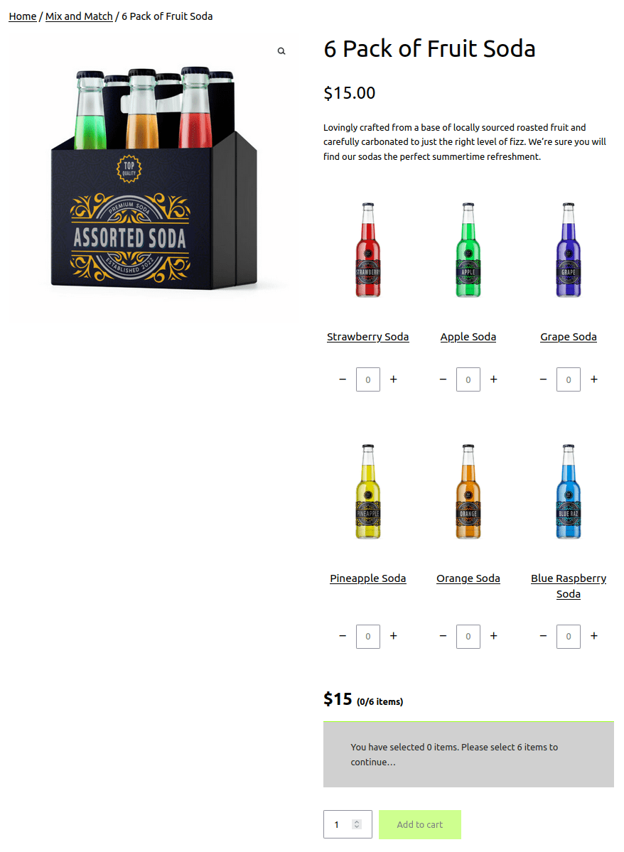 Mix and Match Products Marketplace