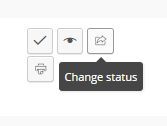 Actions Column: Change Status Button