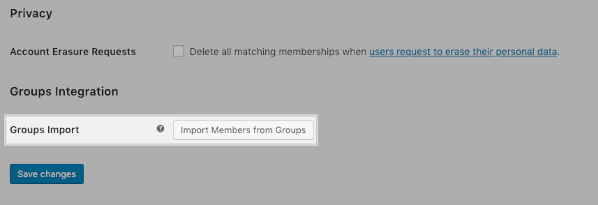 WooCommerce Memberships: General Settings - Groups Integration