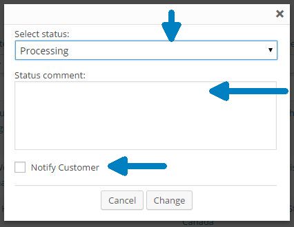 Order Status Change Notifier Pop-Up