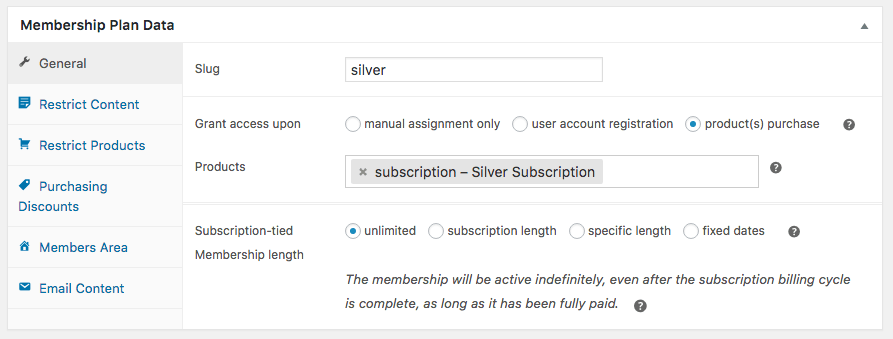 WooCommerce memberships: unlimited access with subscription