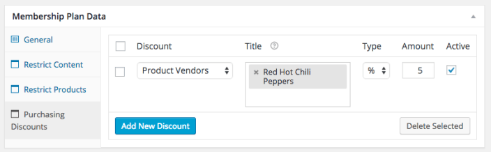 WooCommerce Memberships product vendor discount