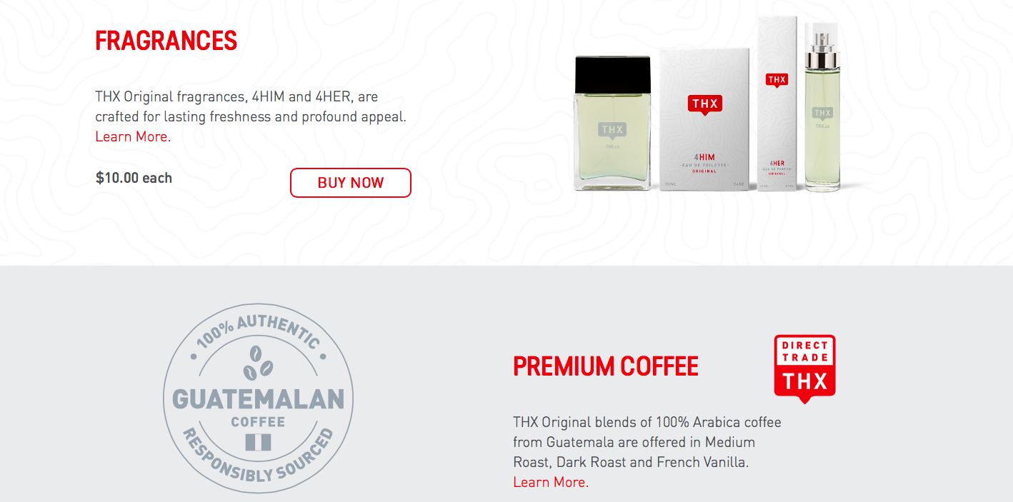 Coffee and original fragrances