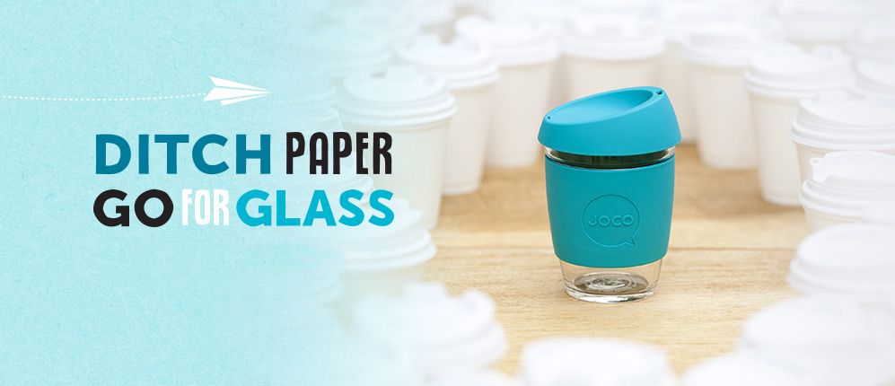 joco glass coffee cup