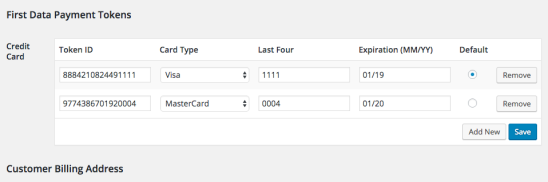 WooCommerce Payment Gateway Token Editor