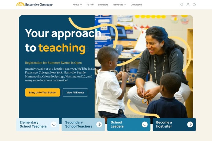 Screenshot of Responsive Classroom