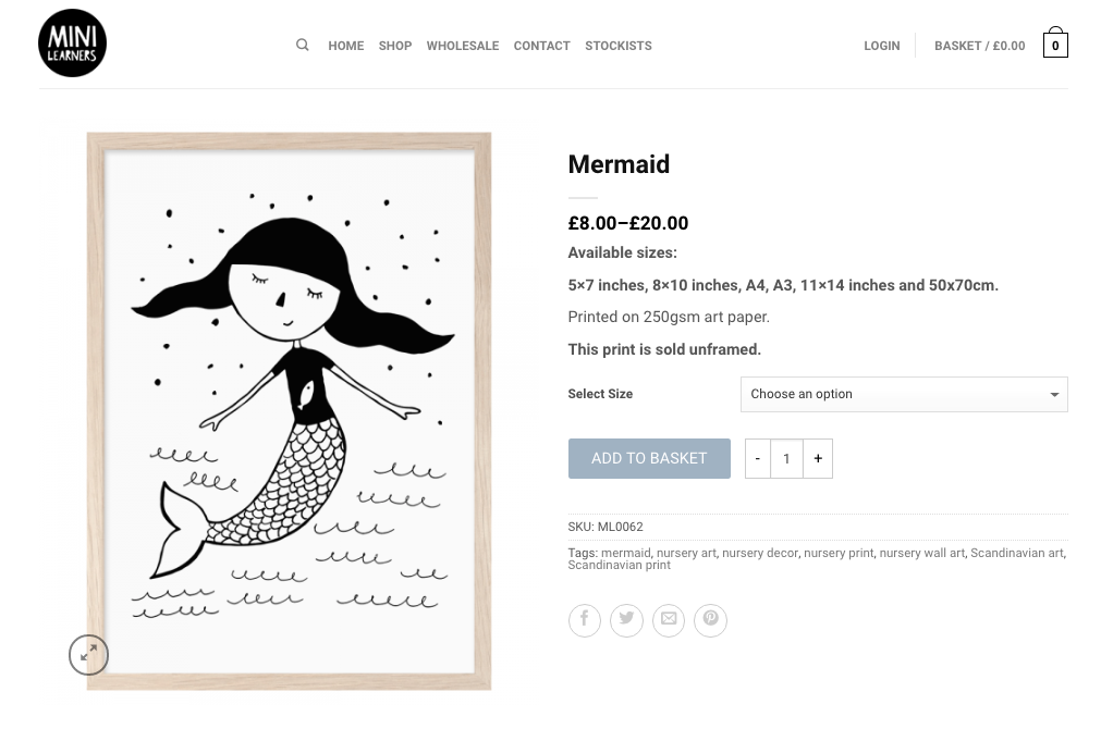 Mermaid print