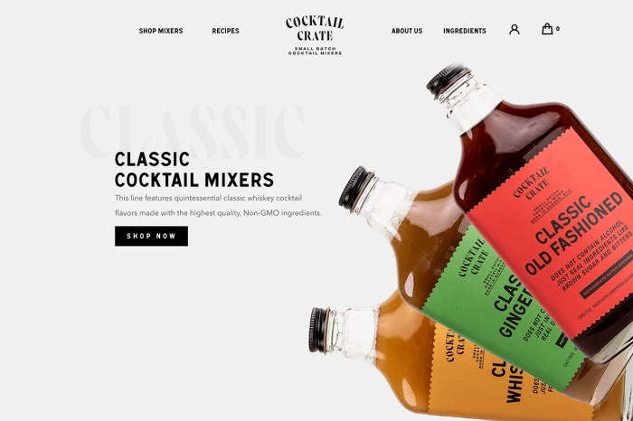 Screenshot of Cocktail Crate