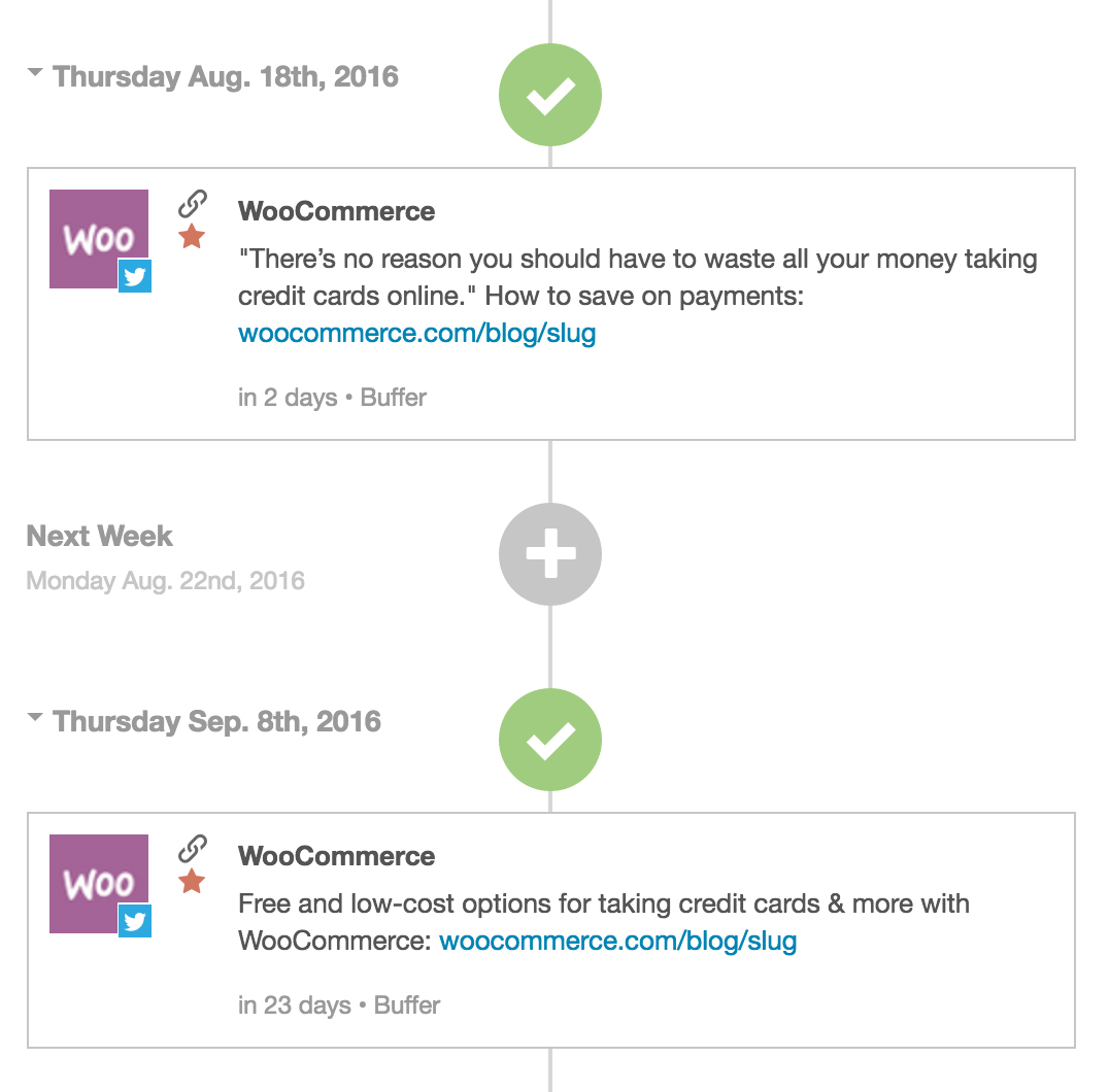 CoSchedule has been a miracle worker for us. One of its best features: scheduling out social promotions of blog posts the moment they're scheduled in WordPress. Saves me (and our whole team) oodles of time. Bonus: it integrates with Buffer so we get tracking AND use the time scheduling we have set up.