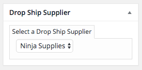 Select your drop ship supplier when adding or editing a product listing.