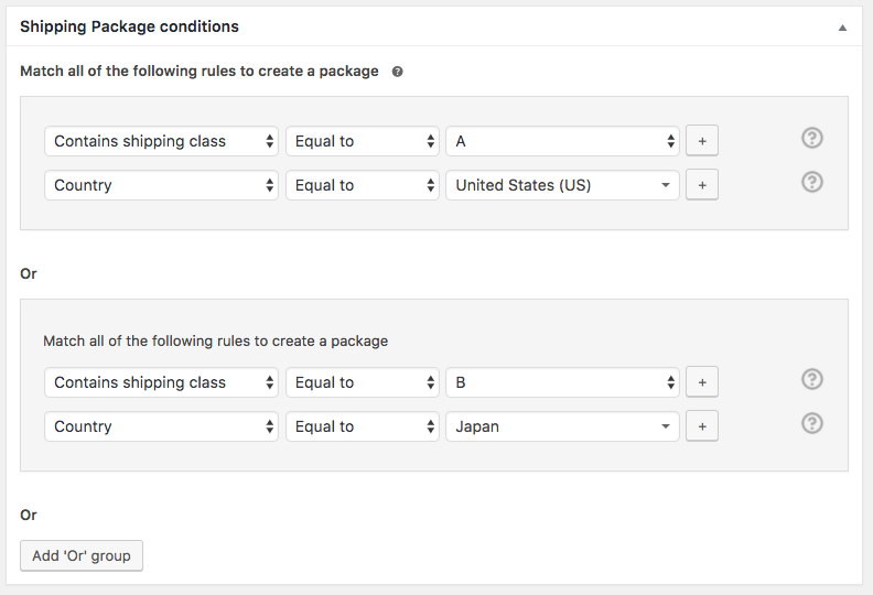 WooCommerce Advanced Shipping Packages