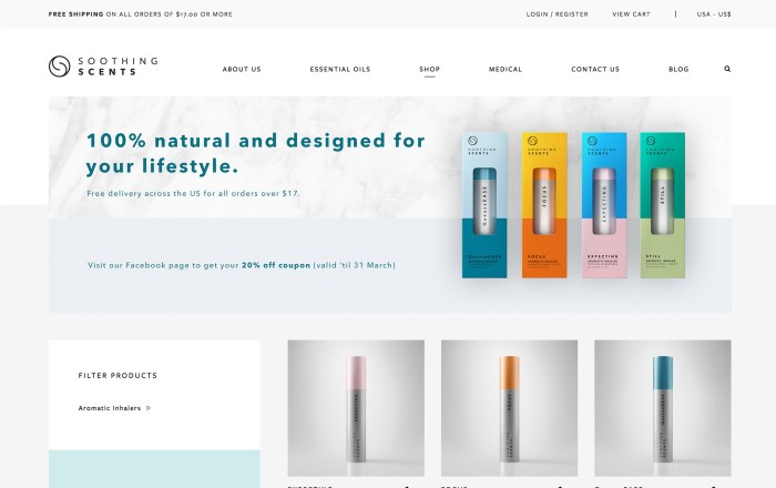 Screenshot of Soothing Scents