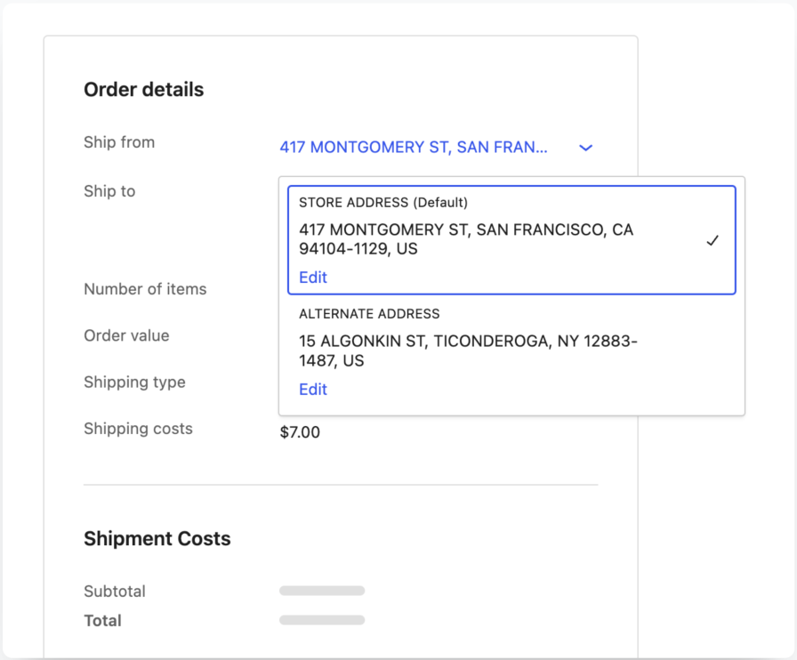 WooCommerce Shipping Order Details