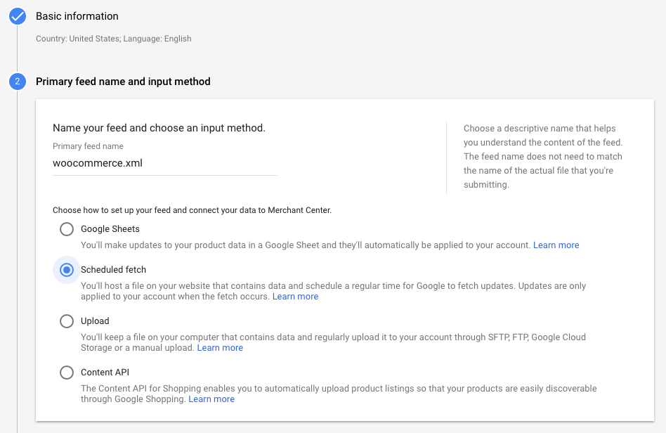 Google Product Feed - Setting up your feed in Google Merchant Centre ...