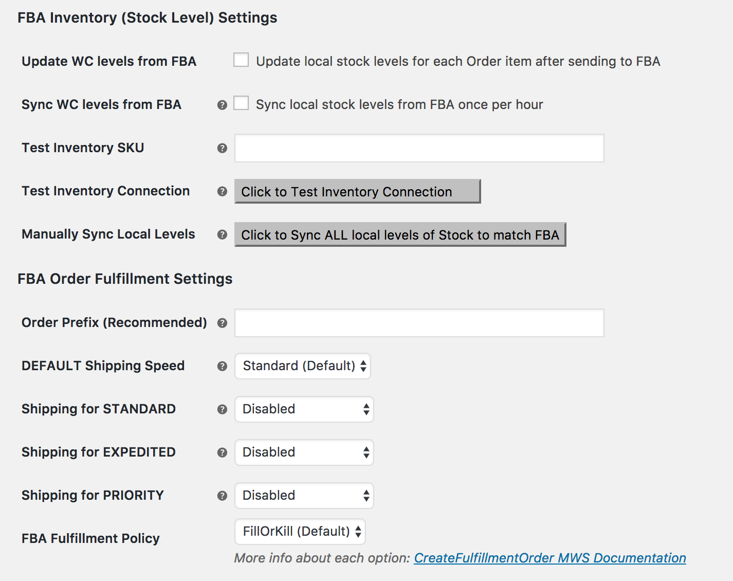 Amazon Fulfillment (MCF) for WooCommerce Documentation - WooCommerce