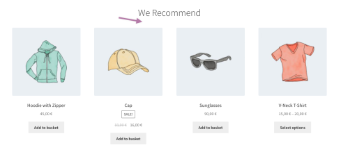Storefront Actions example: Adding content below the featured product ...