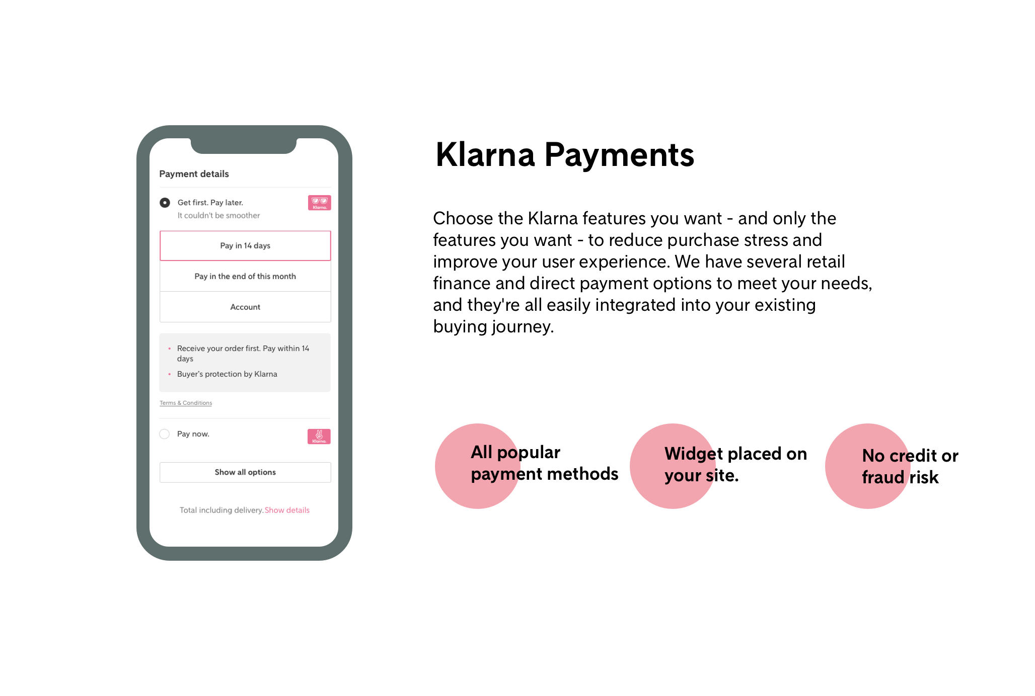 travel system pay with klarna
