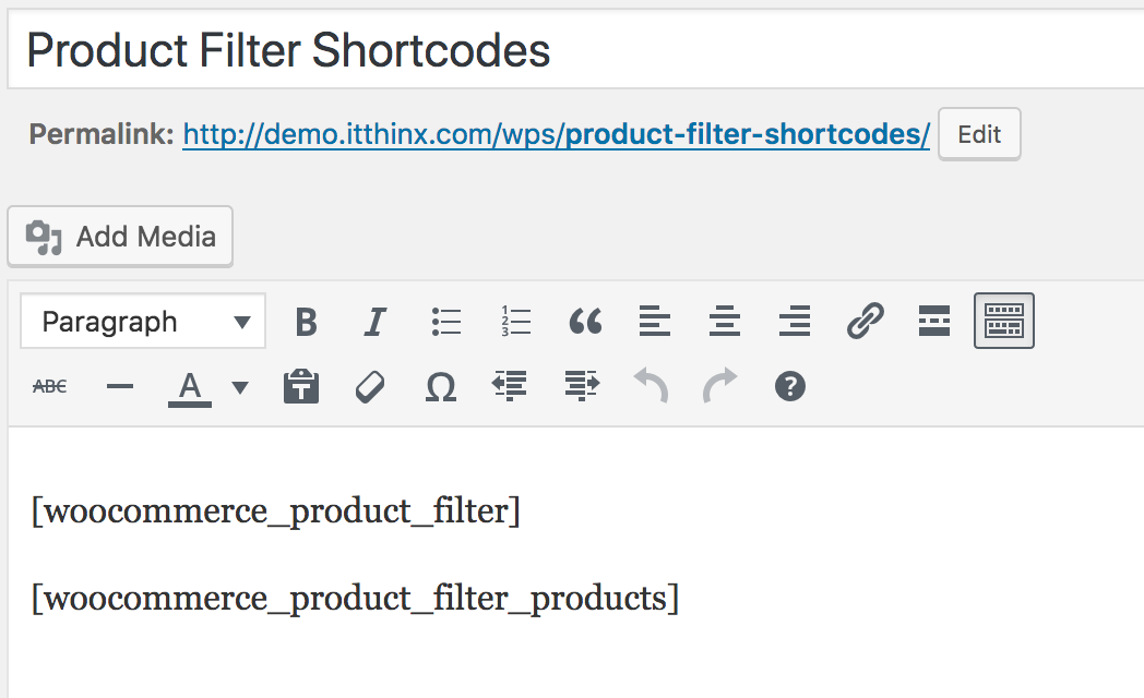 [woocommerce_product_filter] Documentation - WooCommerce