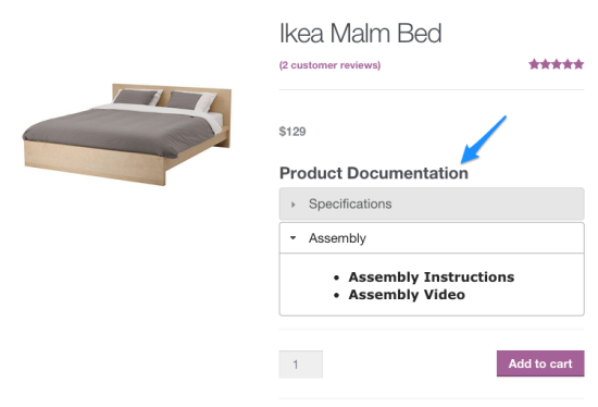 WooCommerce Product Documents enables you to add and display documents below the Product Short Description