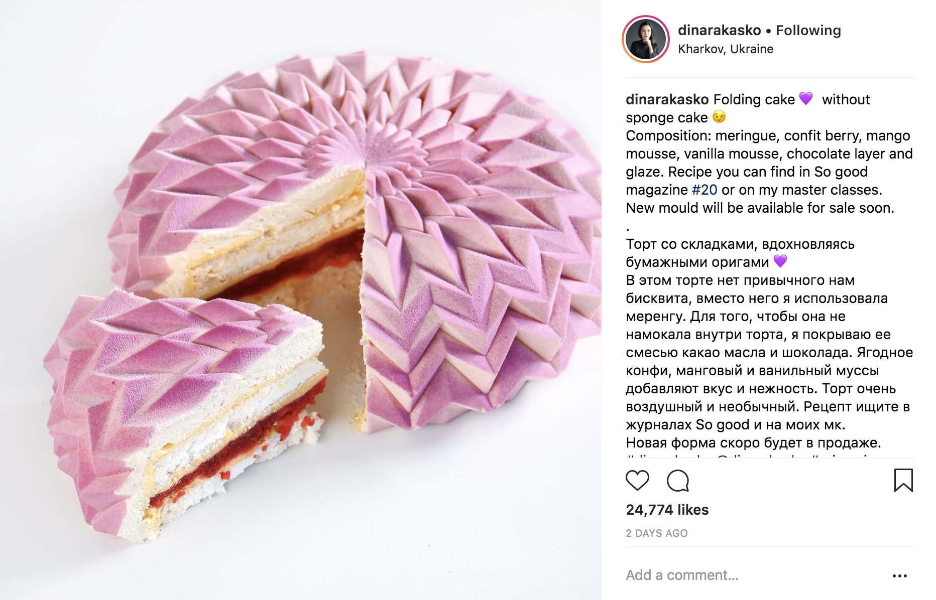 Dina Rakasko makes the most unbelievable cakes -- and sells the moulds to make them on her online store