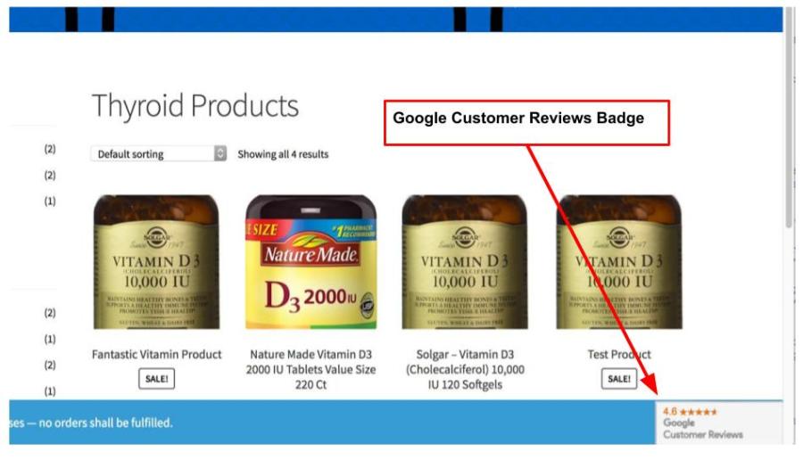 Google Customer Reviews Badge