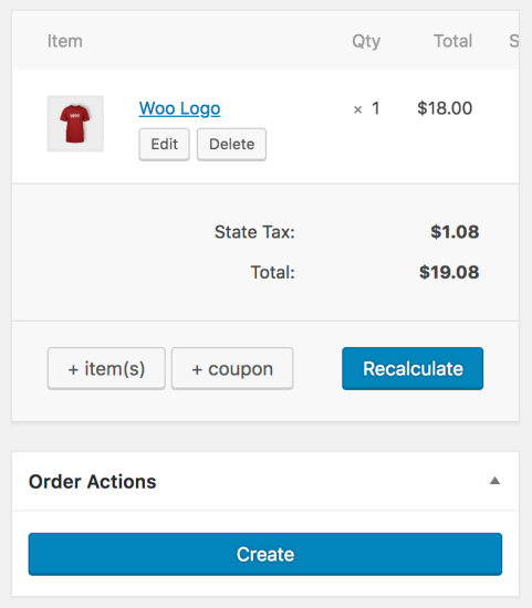 WooCommerce PayPal Here create order