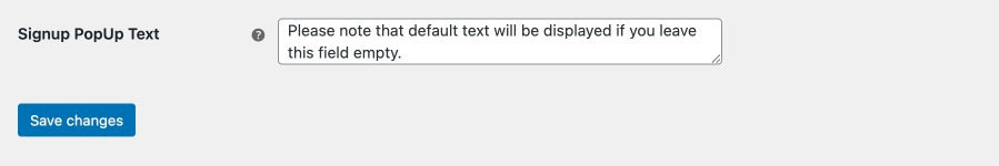 customize text in popup referral Window