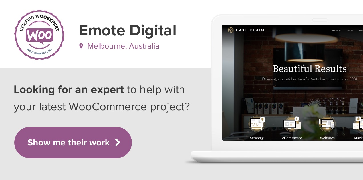 Emote Digital are WooCommerce Experts.