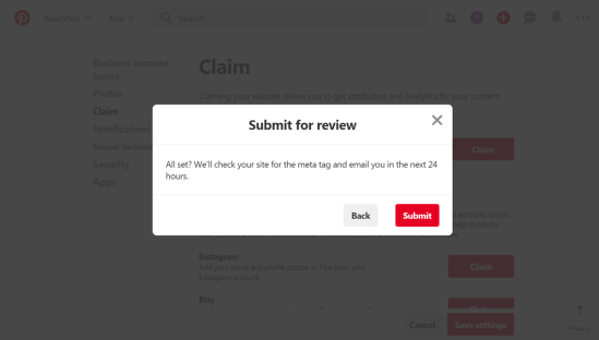 Submit for review