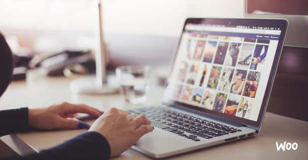 online store owner optimizing images for her eCommerce site