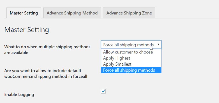  10 Réglage principal pour l’extension Advanced Flat Rate Shipping 