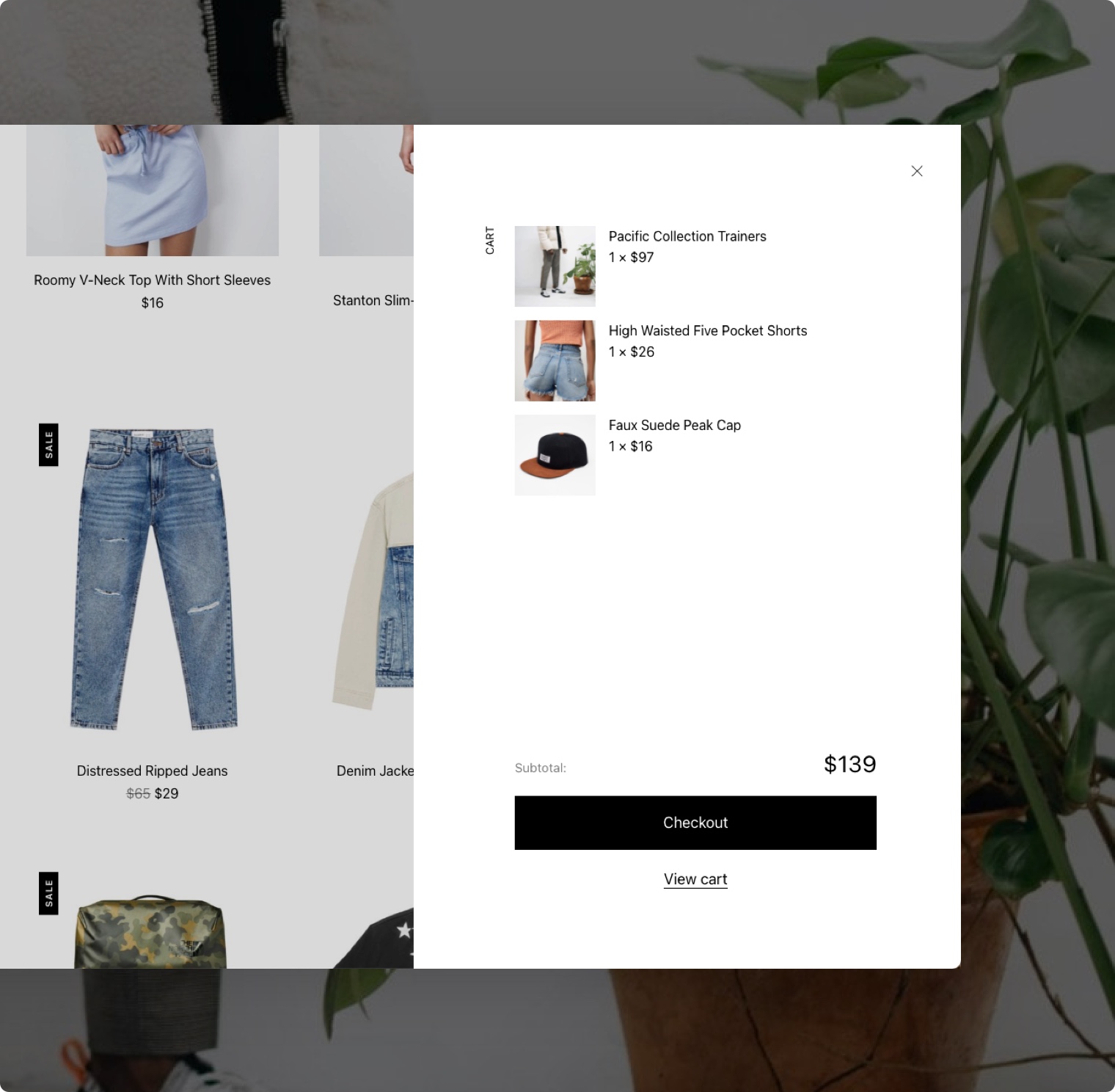 Mini panier WooCommerce