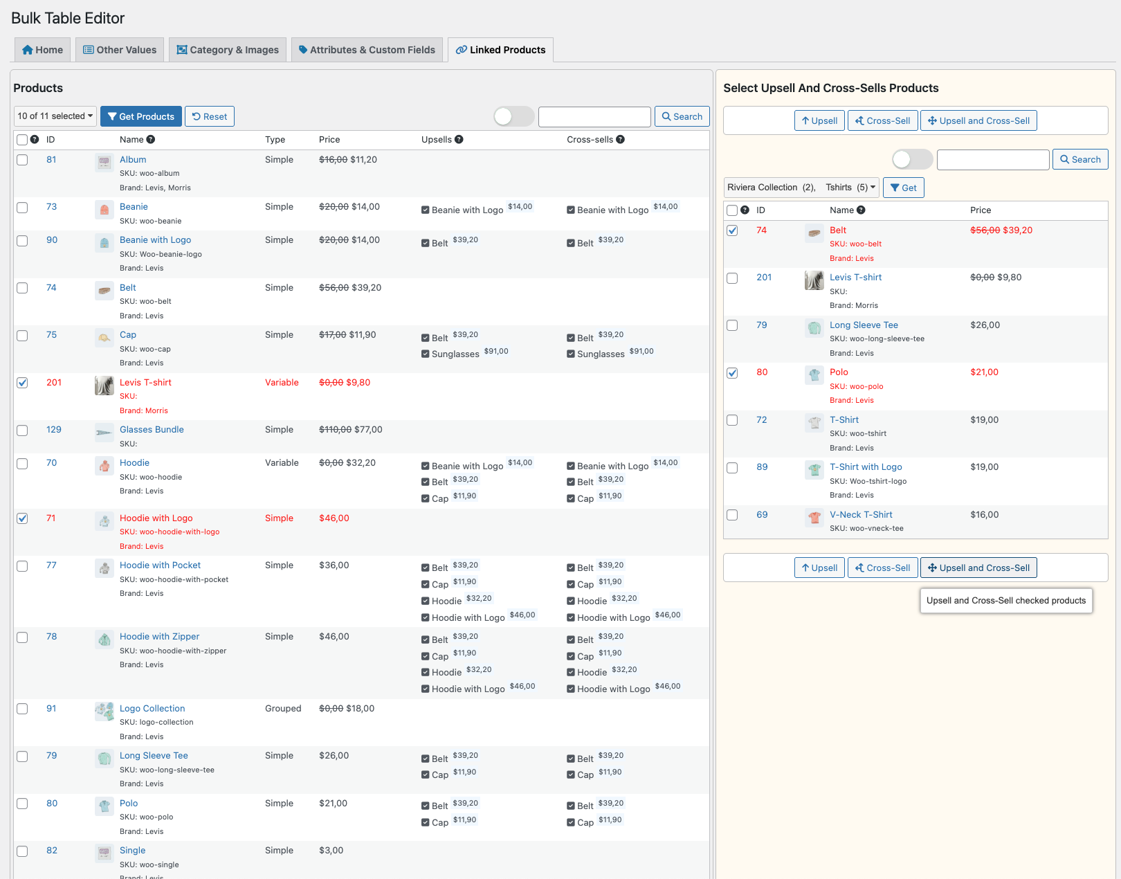 Bulk Table Editor - WooCommerce Marketplace