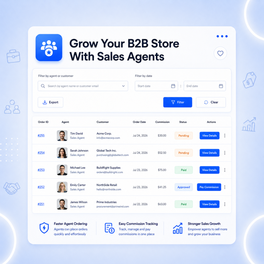 Grow B2B sales with WooCommerce Sales Agent