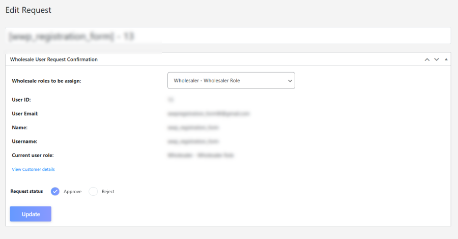User Approval System