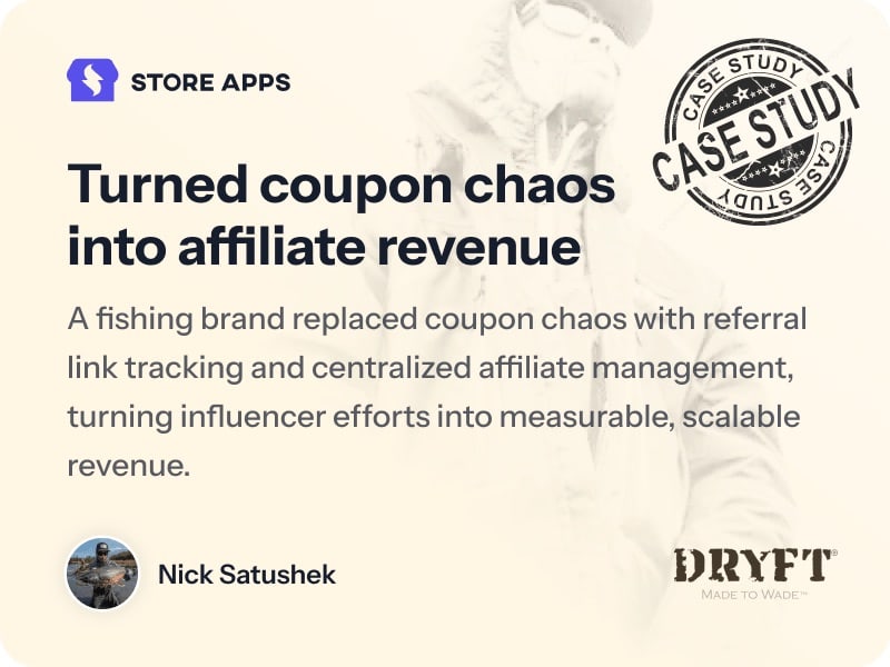 Affiliate for WooCommerce case-study Dryft