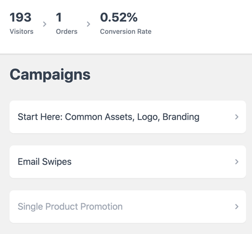 Affiliate campaigns