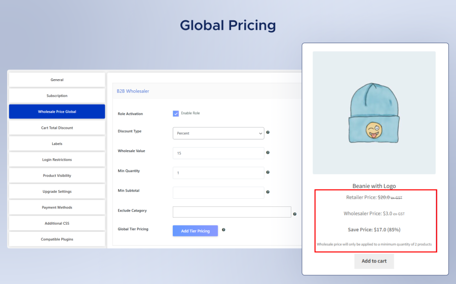Global Pricing