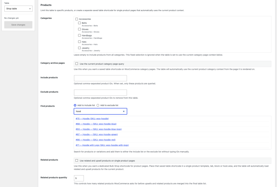 Bulk Shop - query