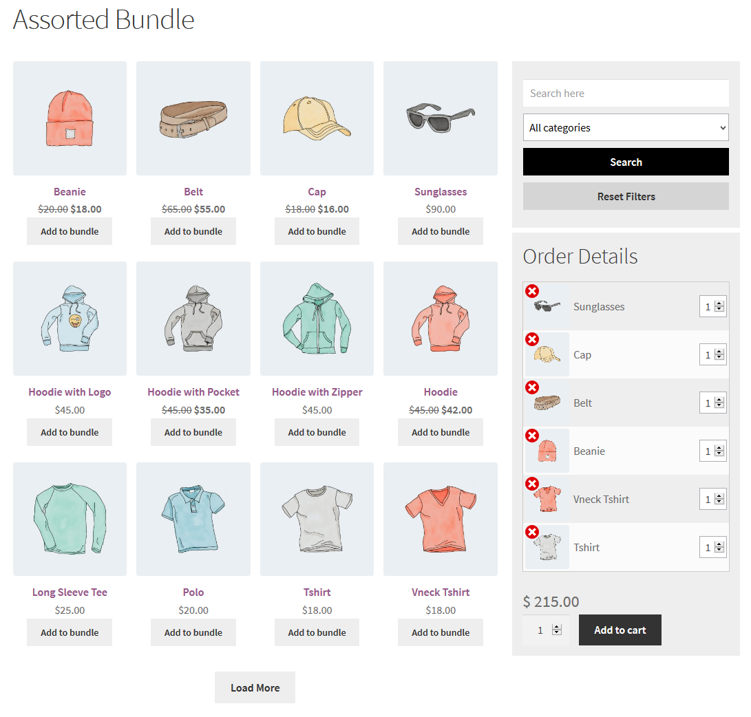 woocommerce product builder