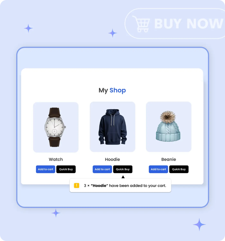 Default Add to Cart Quantity for Buy Now Button