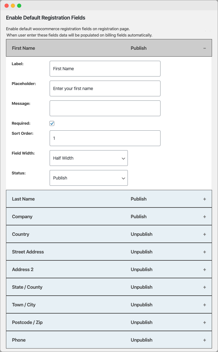 Custom User Registration Fields for WooCommerce - Maxkinon Marketplace