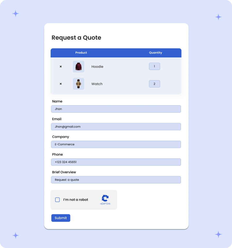 request a quote for woocommerce