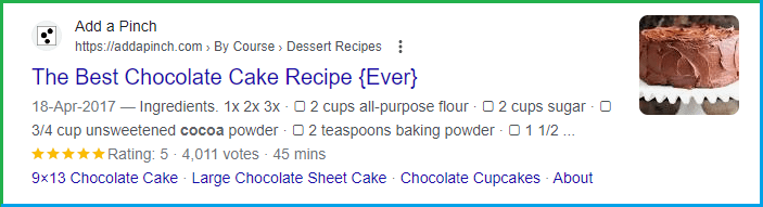 Recipe Schema