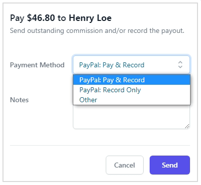 woocommerce affiliate commission payout