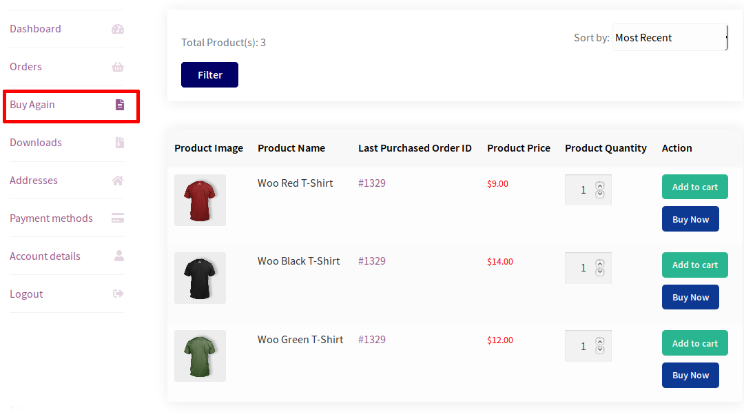 Buy Again for WooCommerce Nulled