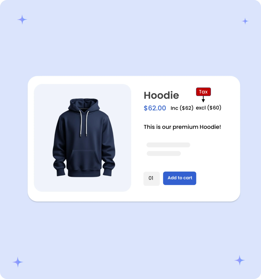 inclusive and exclusive tax display with b2b for woocommerce