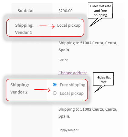 Hide Shipping Methods Based on Vendors